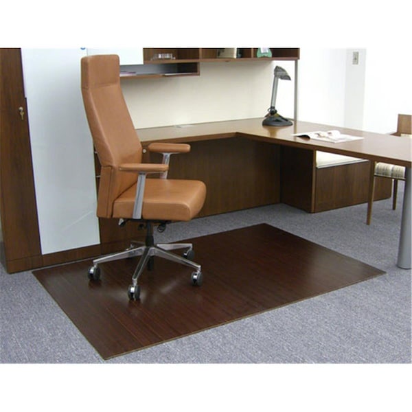 Work-Of-Art 48 x 72 Inch Bamboo Roll-Up - 0.25 Inch Thick - No Tongue - Dark Cherry WO37367 - main